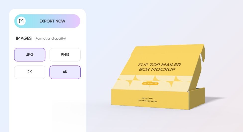 Export your mailer box mockup Export your mailer box mockup