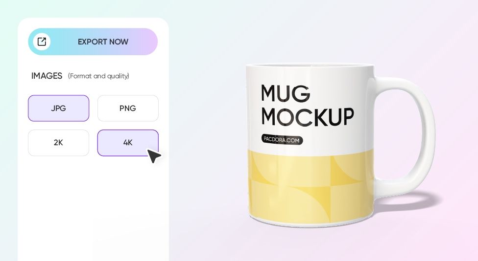 Exporting your mug mockup Exporting your mug mockup