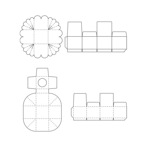 Box with Lid Templates Box with Lid Templates