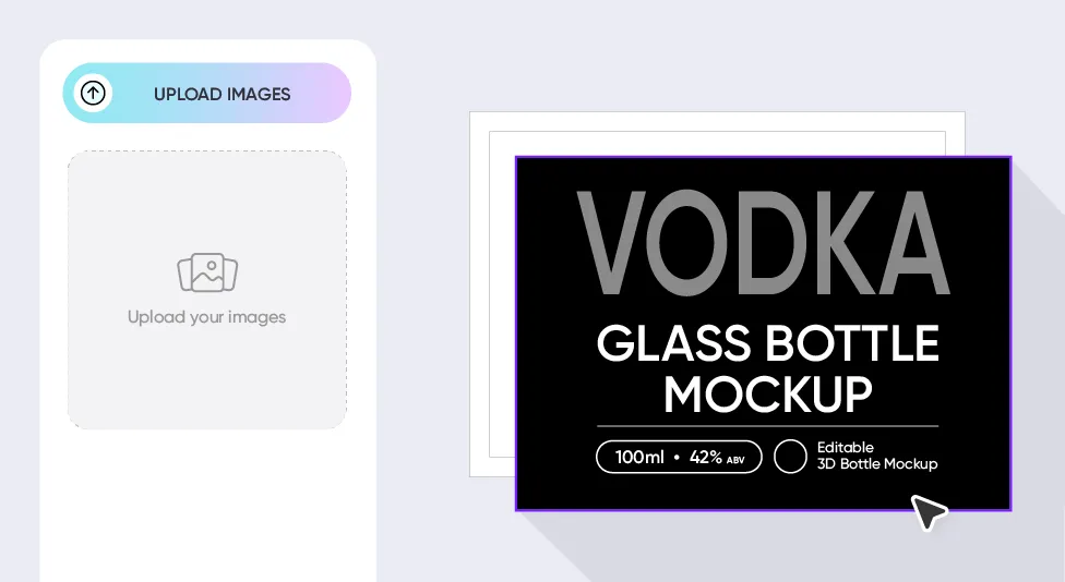 Upload your bottle mockup design images Upload your bottle mockup design images