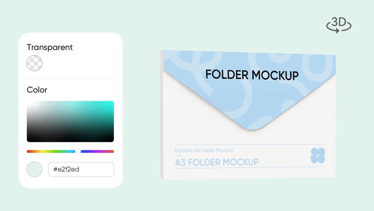 Highly customizable folder mockup designs Highly customizable folder mockup designs