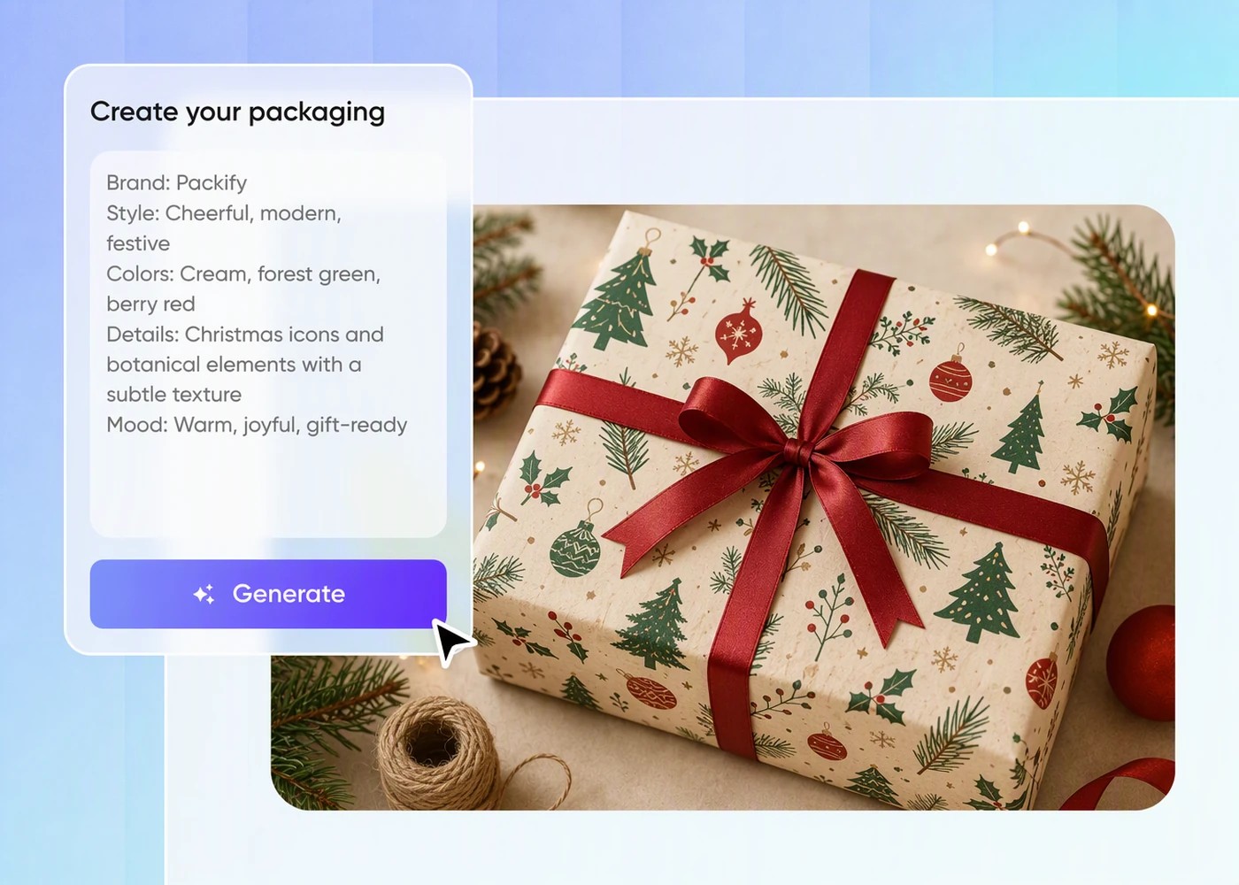 Step 1: Describe your Christmas wrapping paper christmas-gift-wrapping-paper-describe-your