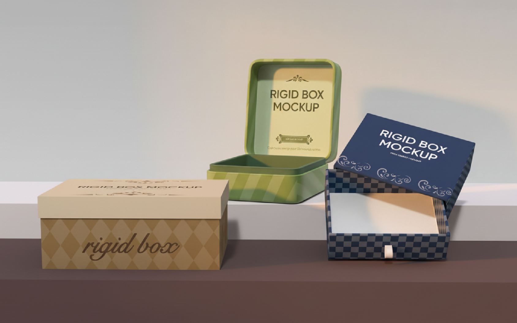 Custom rigid box packaging Custom rigid box packaging