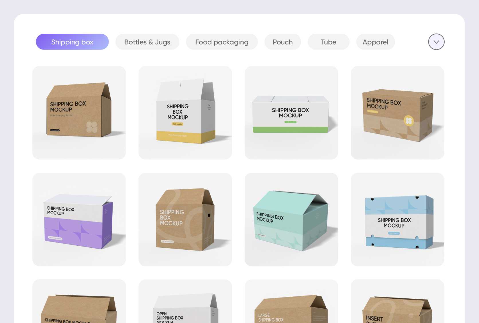 Wide range of shipping boxes Wide range of shipping boxes