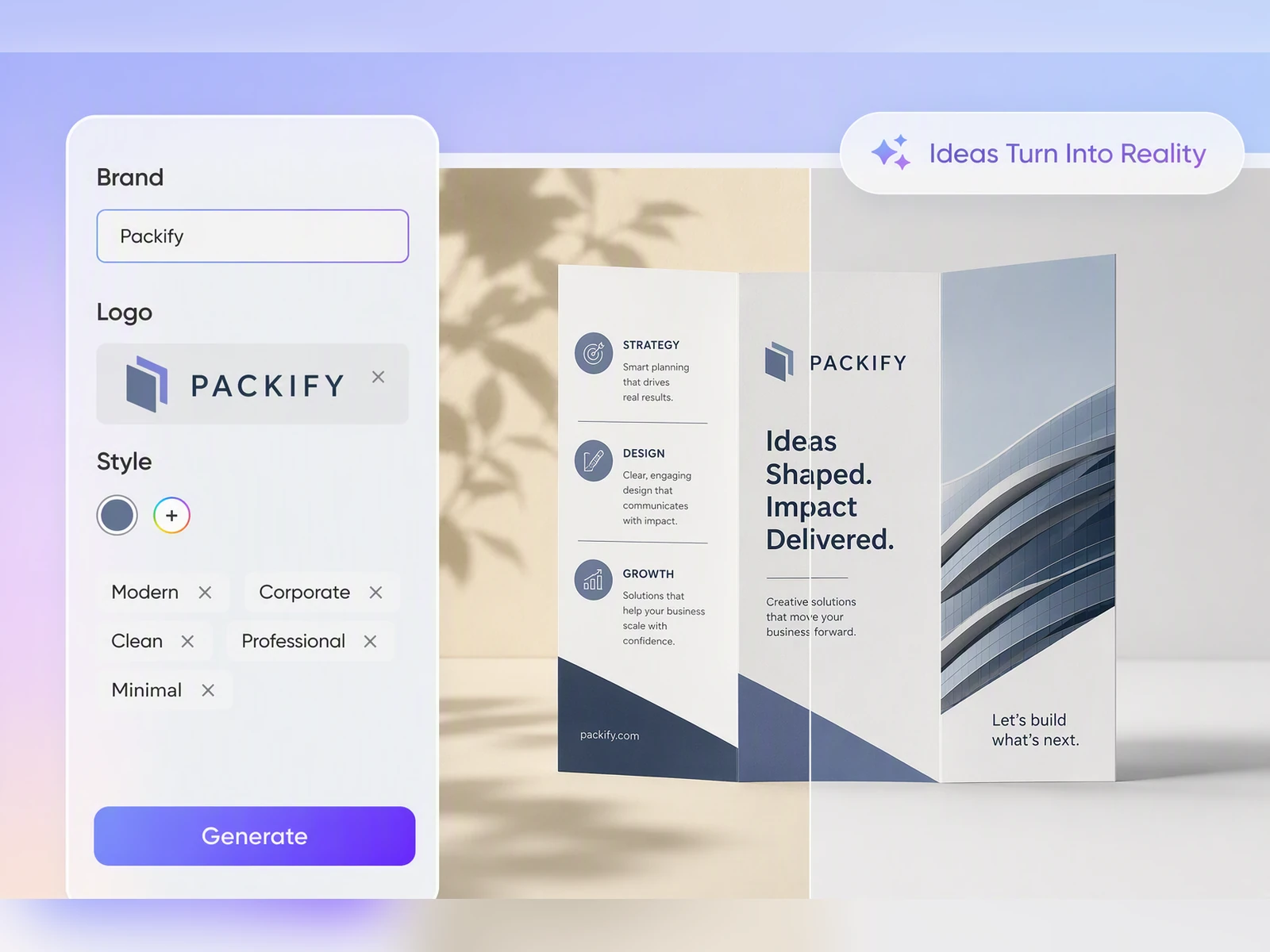 Build Product Brochure Drafts Build Product Brochure Drafts