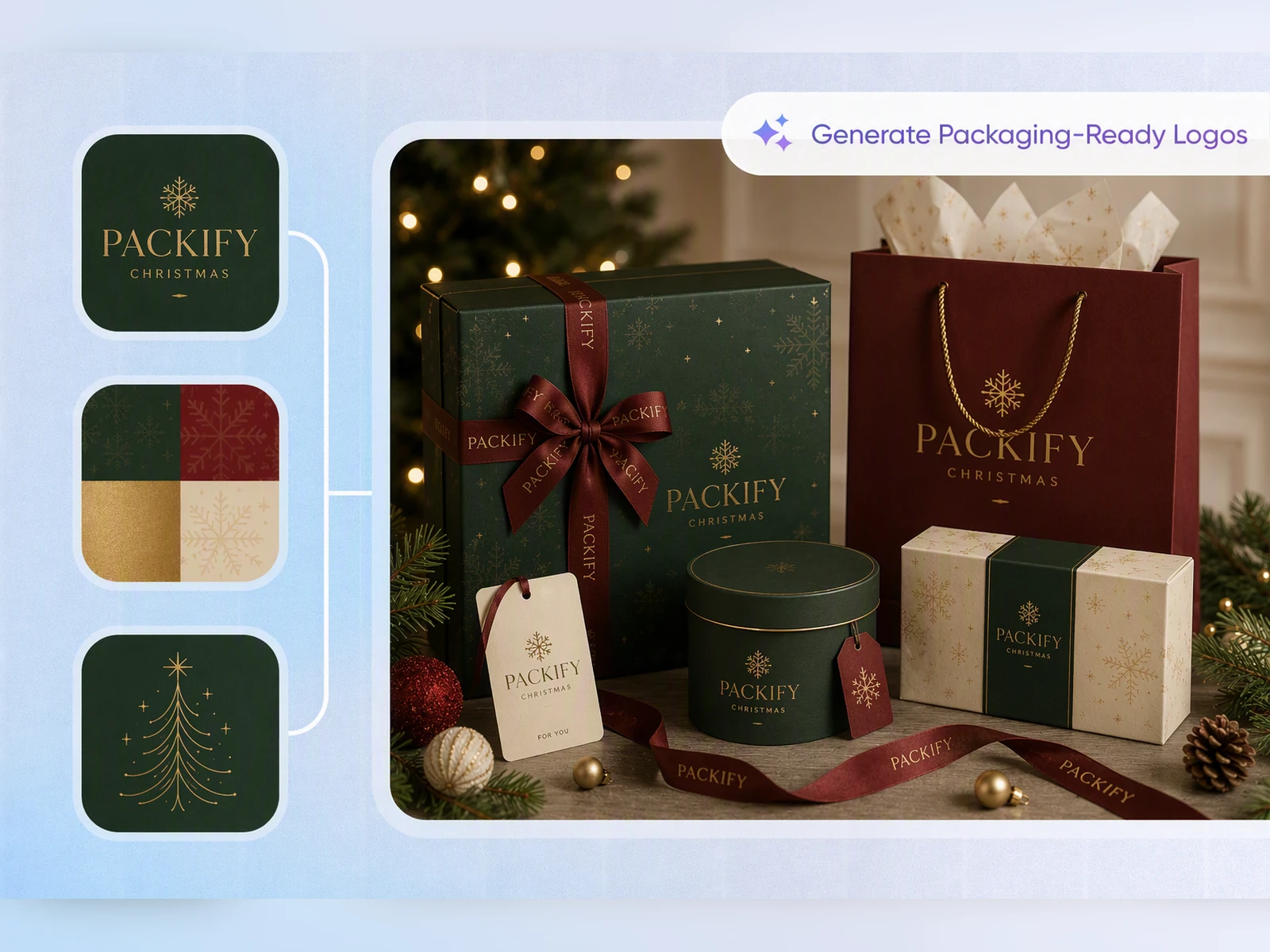Turn luxury Christmas packaging into a dieline Turn luxury Christmas packaging into a dieline