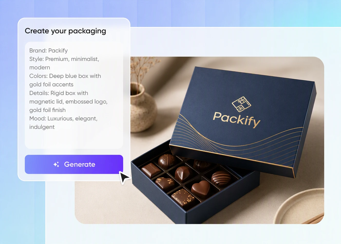 Step 1: Outline your chocolate box idea chocolate-box-mockup-outline-your-idea