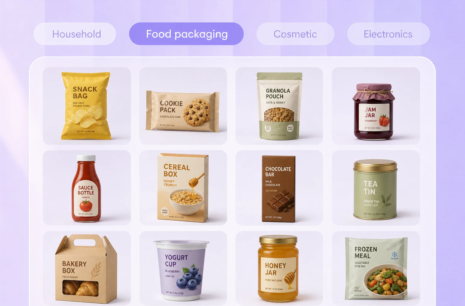 Match visuals to your food Match visuals to your food