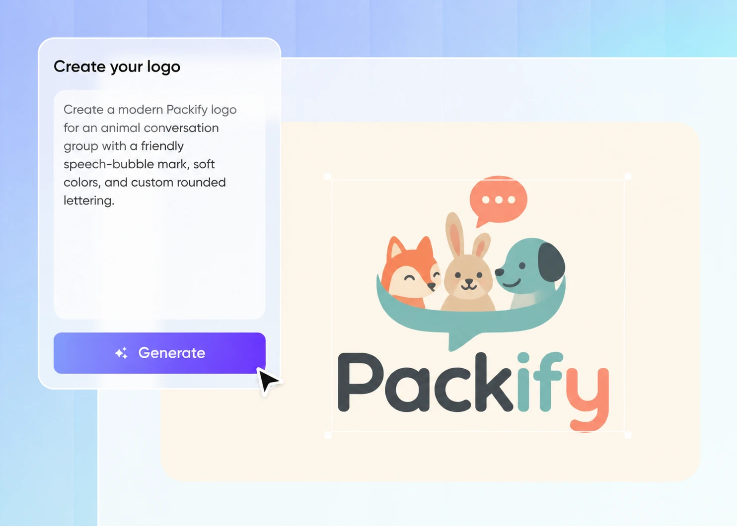 Step 1: Describe your animal and brand Step 1: Describe your animal and brand