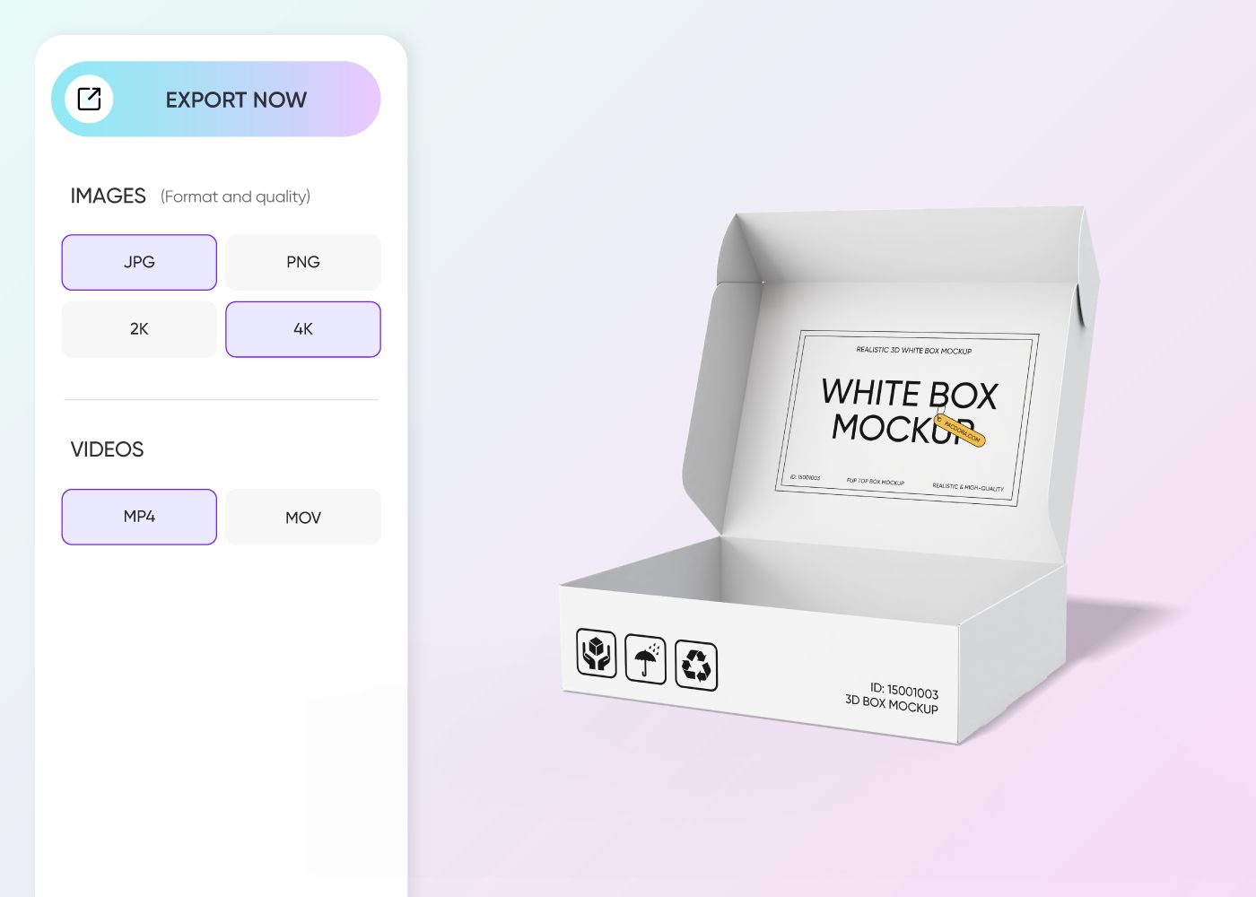 Step 3: Download your white box design Step 3: Download your white box design