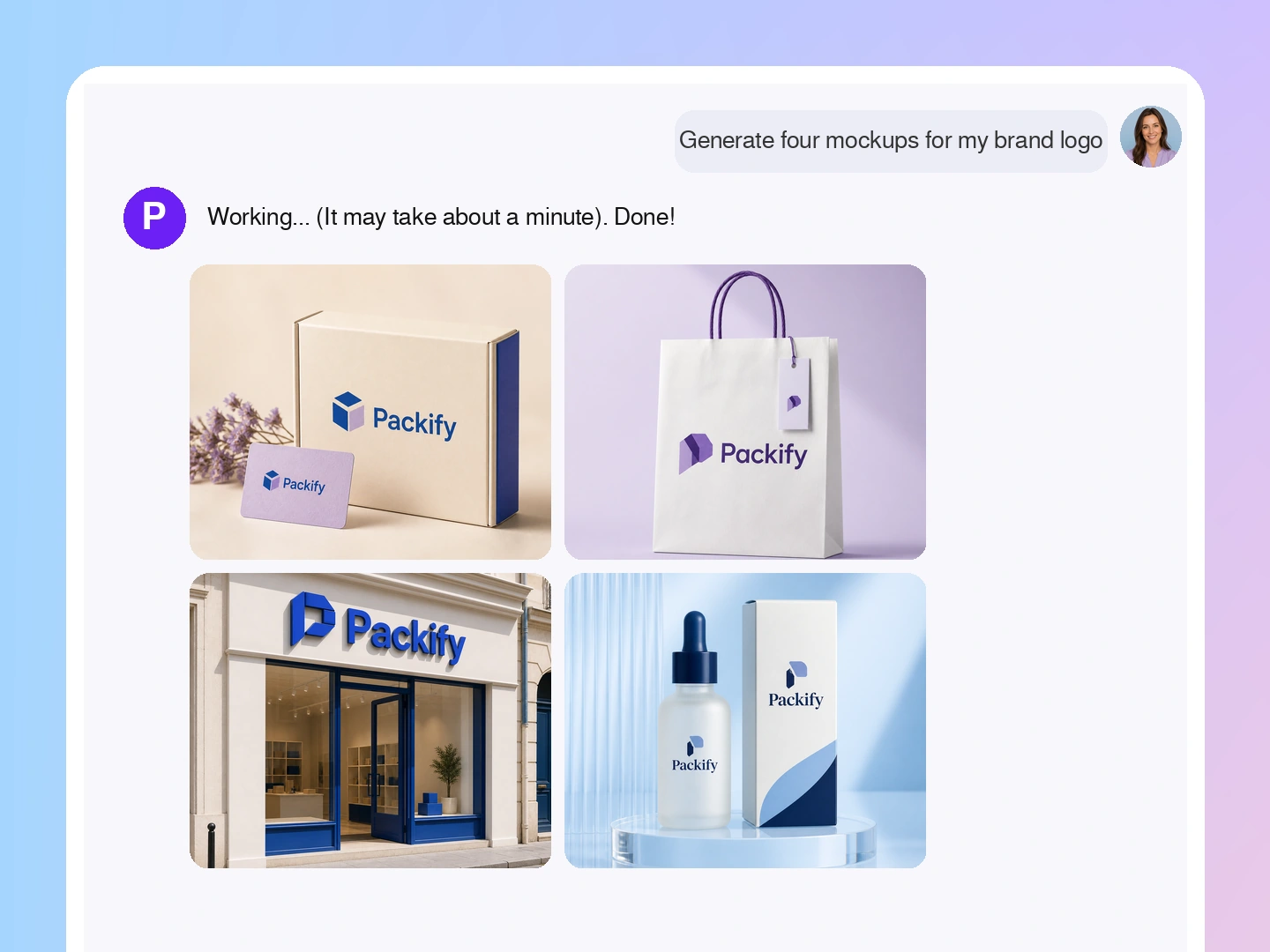 Refine the design with text Refine the design with text