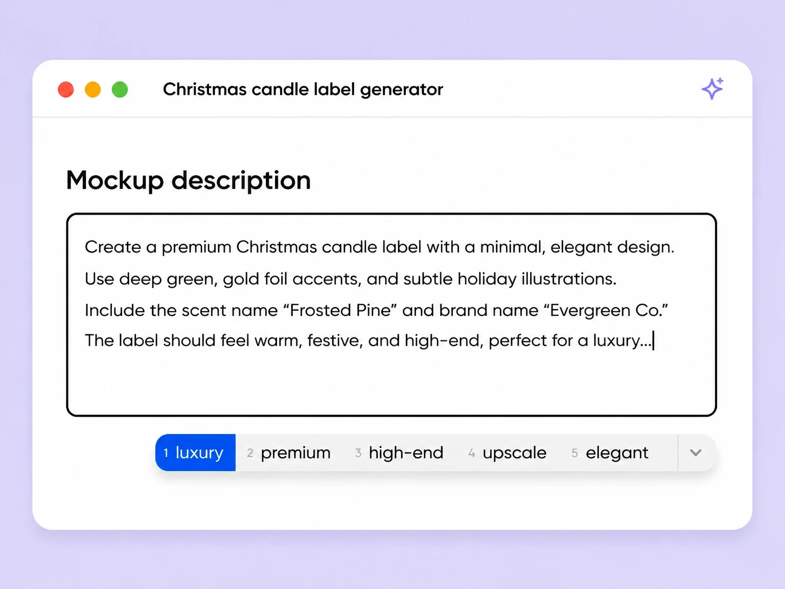 Step 1: Describe your scent and candle Step 1: Describe your scent and candle
