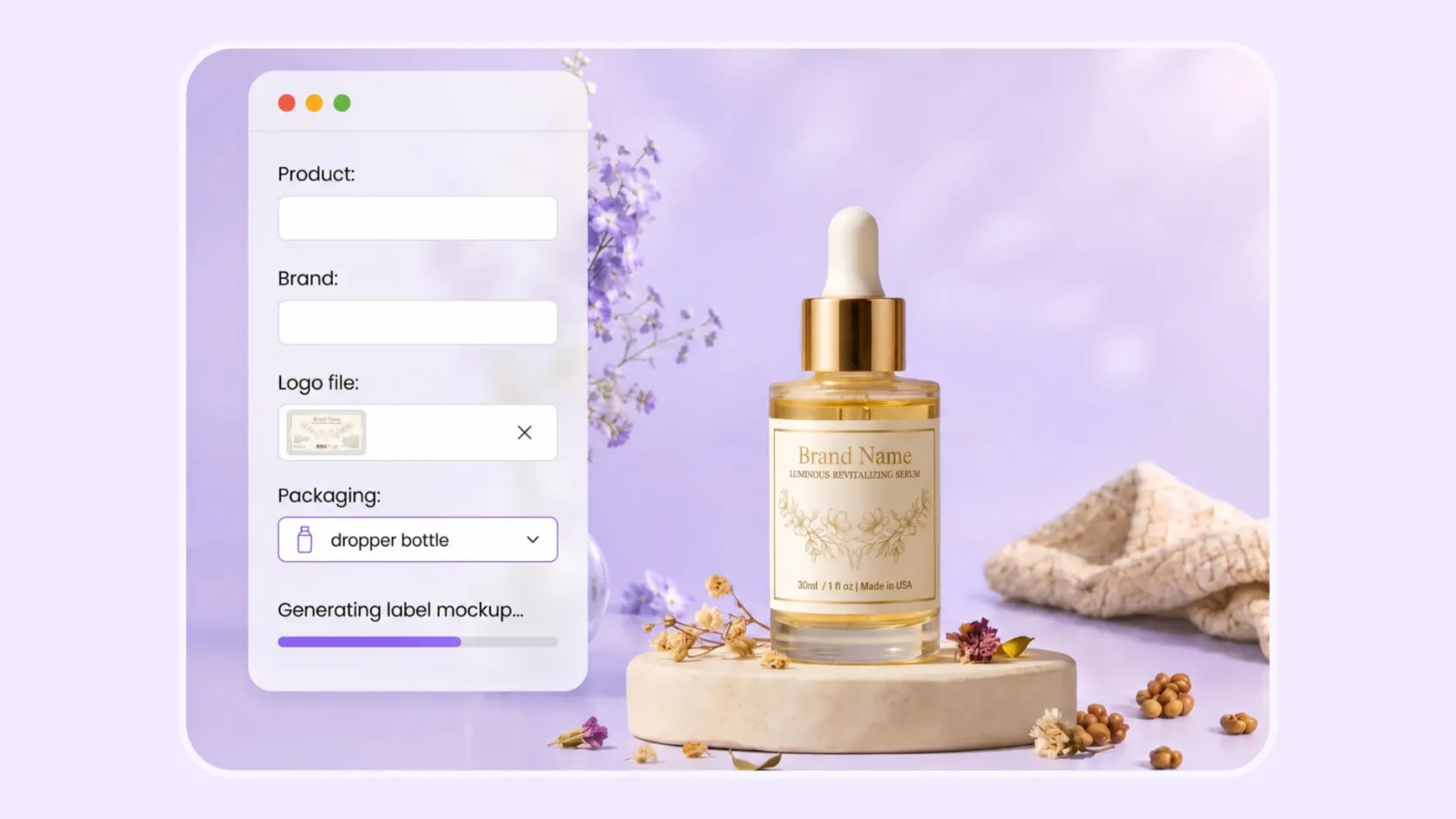 Label mockup generator Label mockup generator