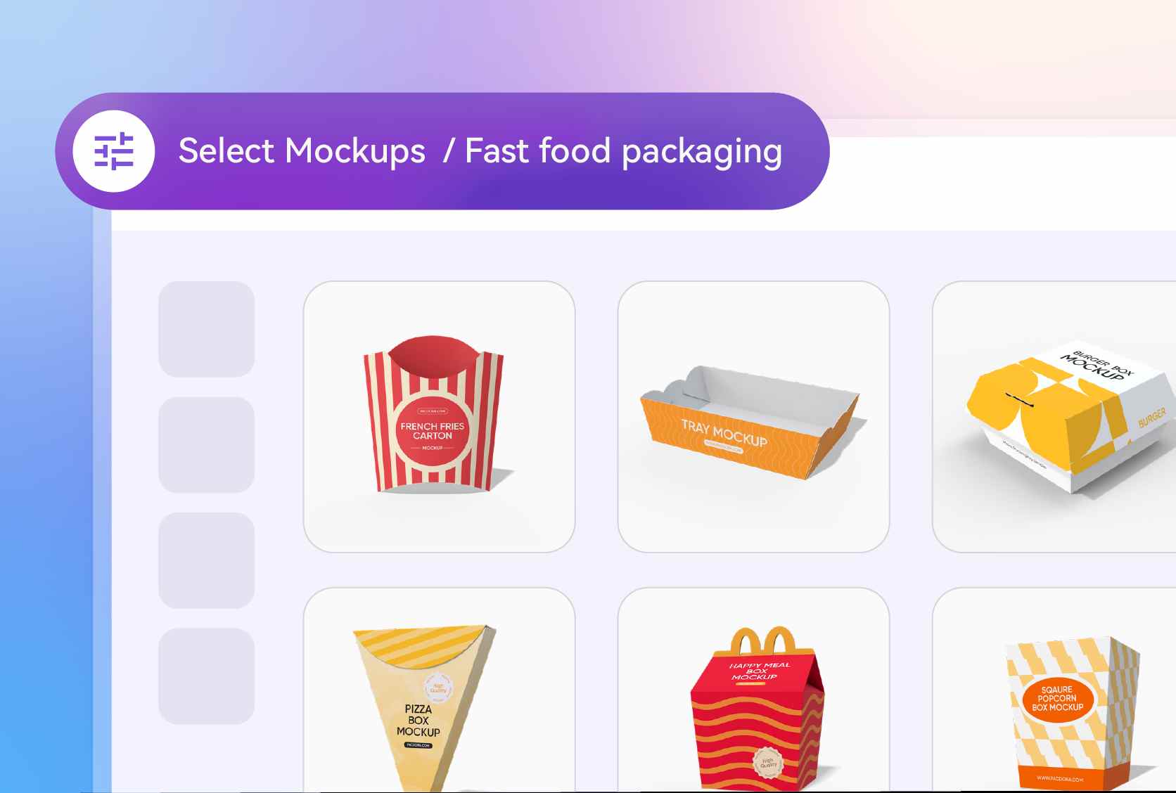 Pick packaging style that suits your needs Pick packaging style that suits your needs