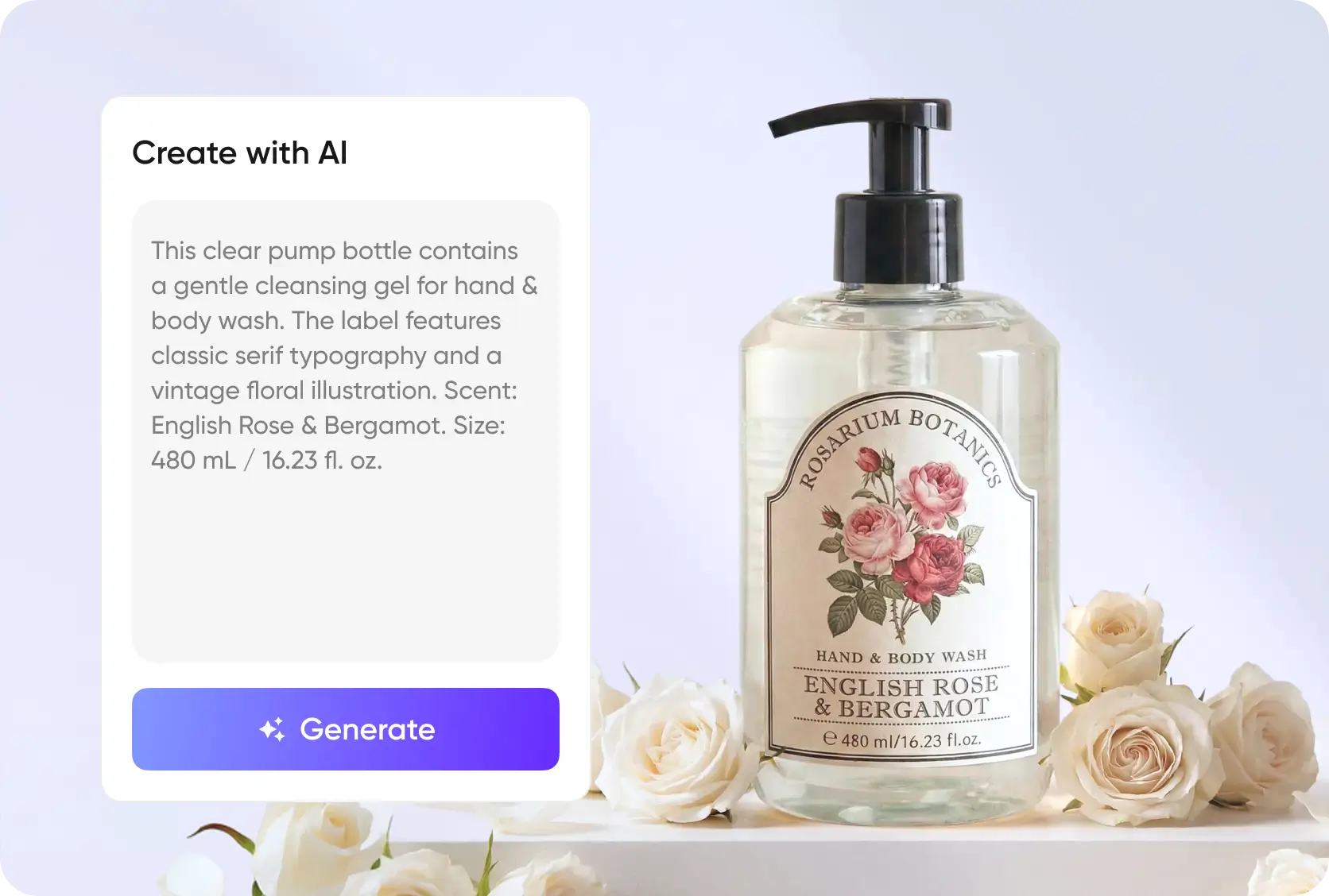 From text to bottle label — in seconds From text to bottle label — in seconds