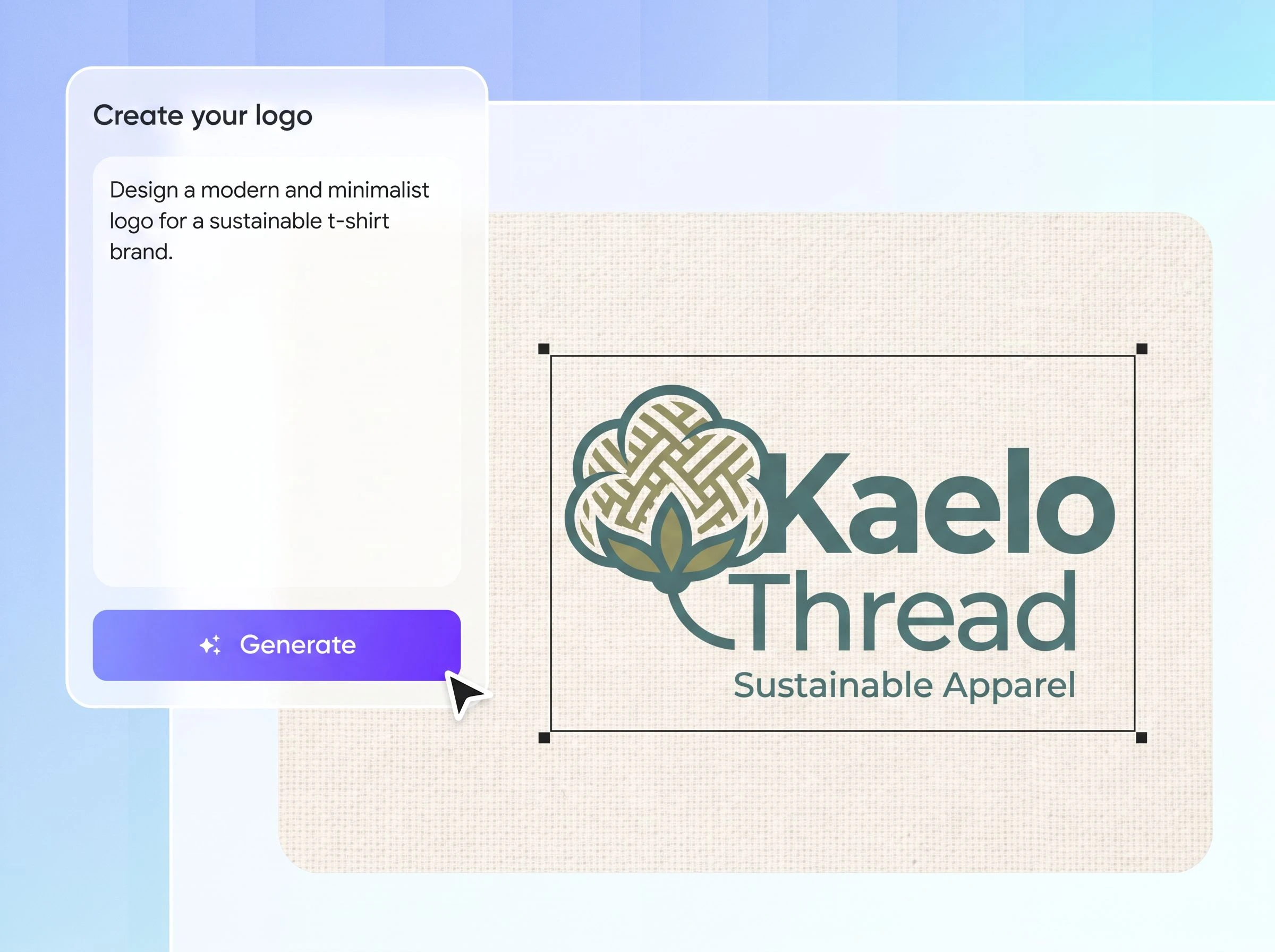 Step 1: Upload or describe your logo Step 1: Upload or describe your logo