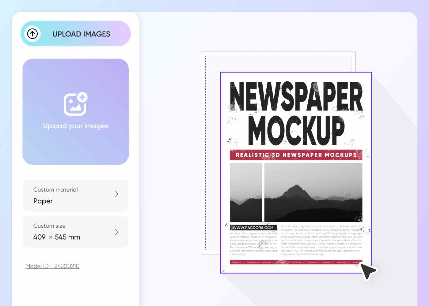 Step 2: Upload images and customize Step 2: Upload images and customize
