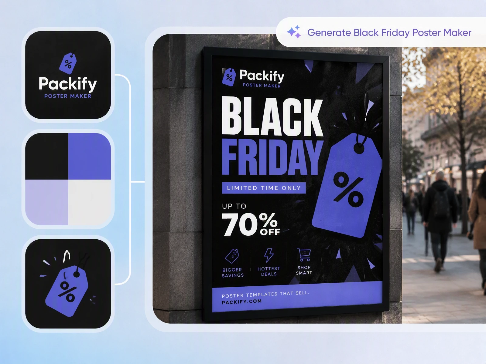 Make a branded Black Friday deals poster Make a branded Black Friday deals poster