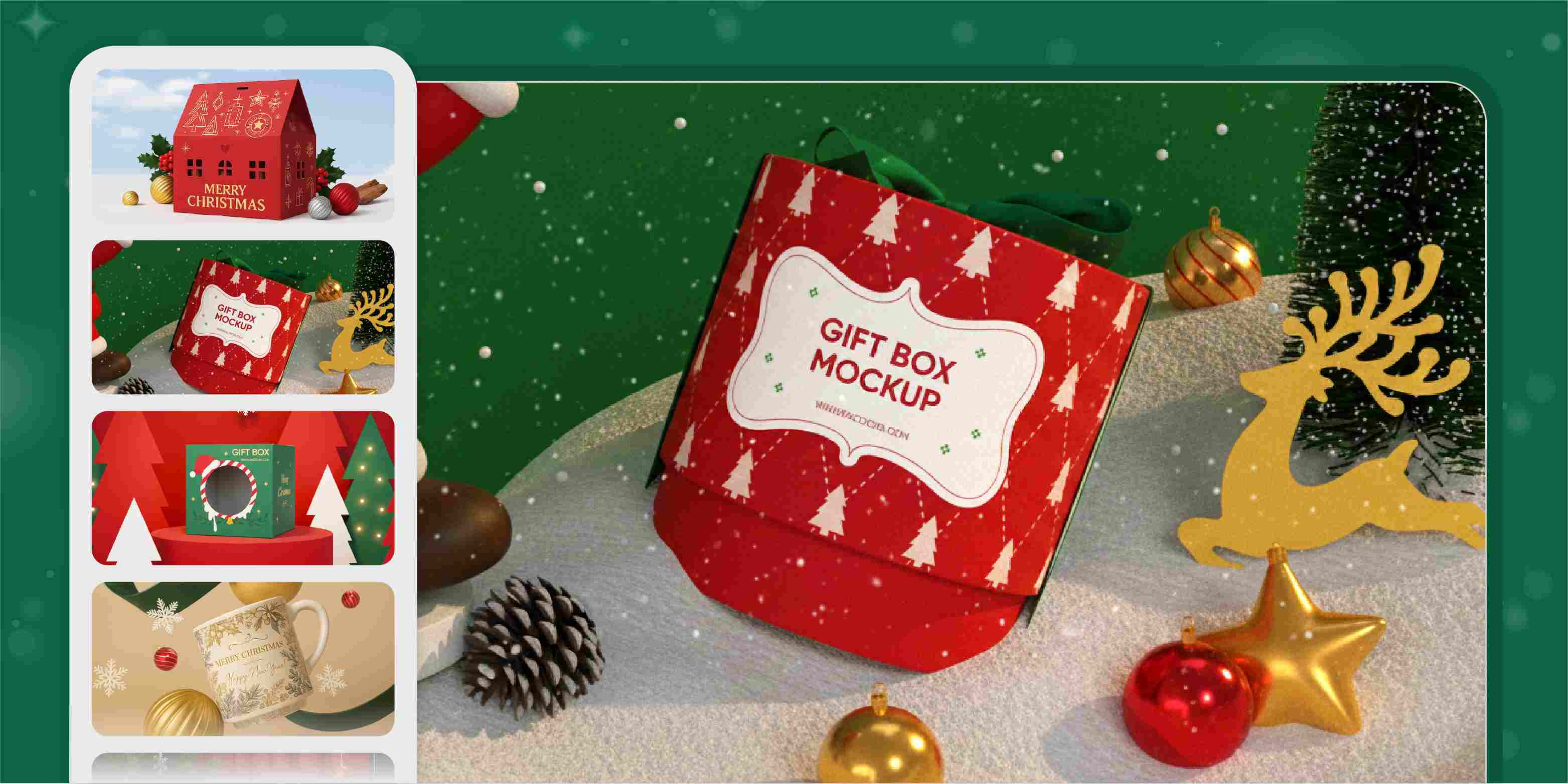 3D packaging mockups, all in one place 3D packaging mockups, all in one place