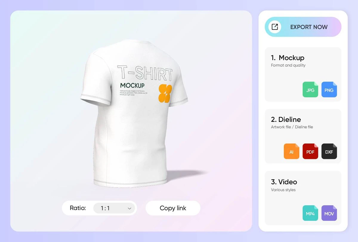 Easily present designs to clients Easily present designs to clients