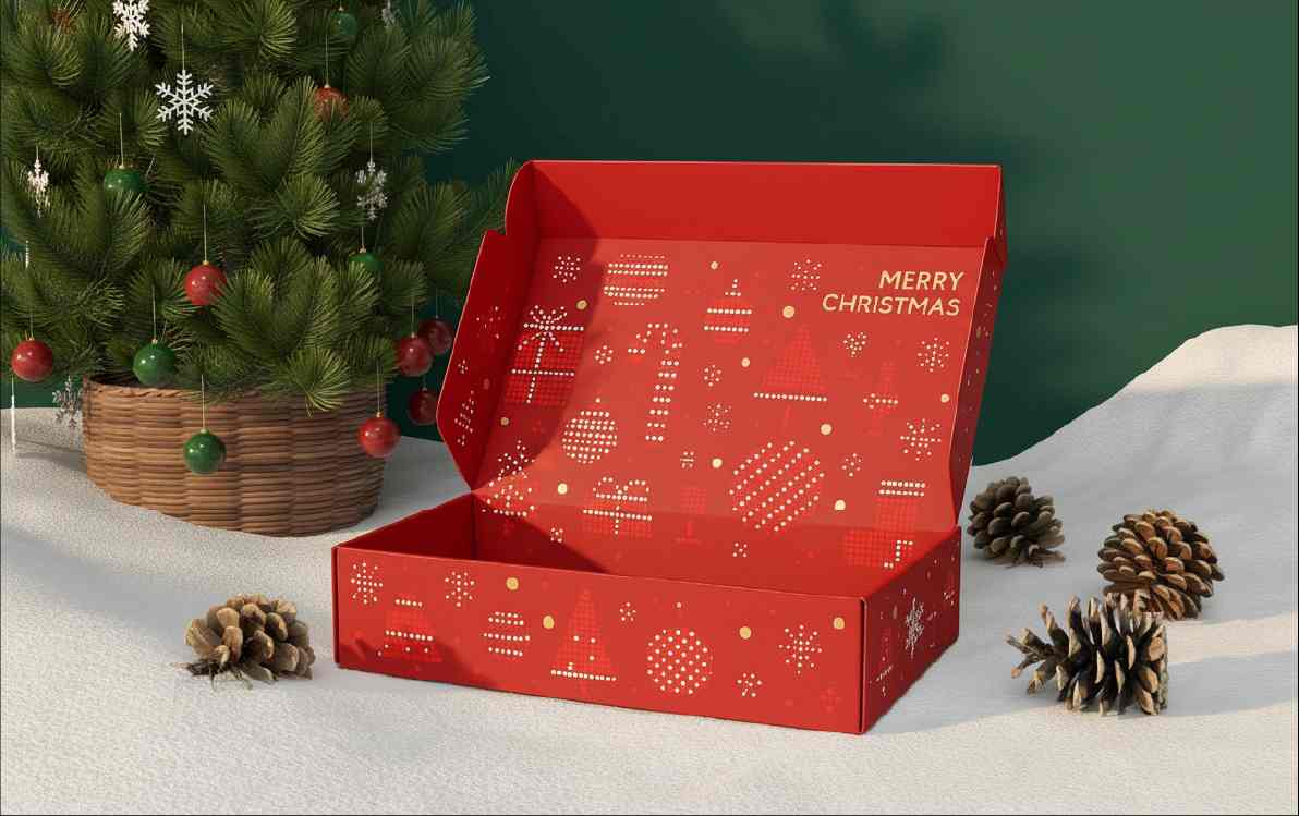 Christmas mailer box Christmas mailer box