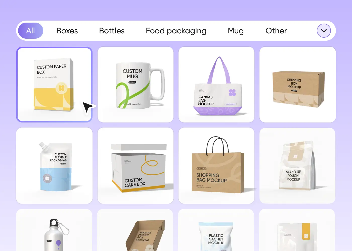 Choose a suitable mockup Choose a suitable mockup