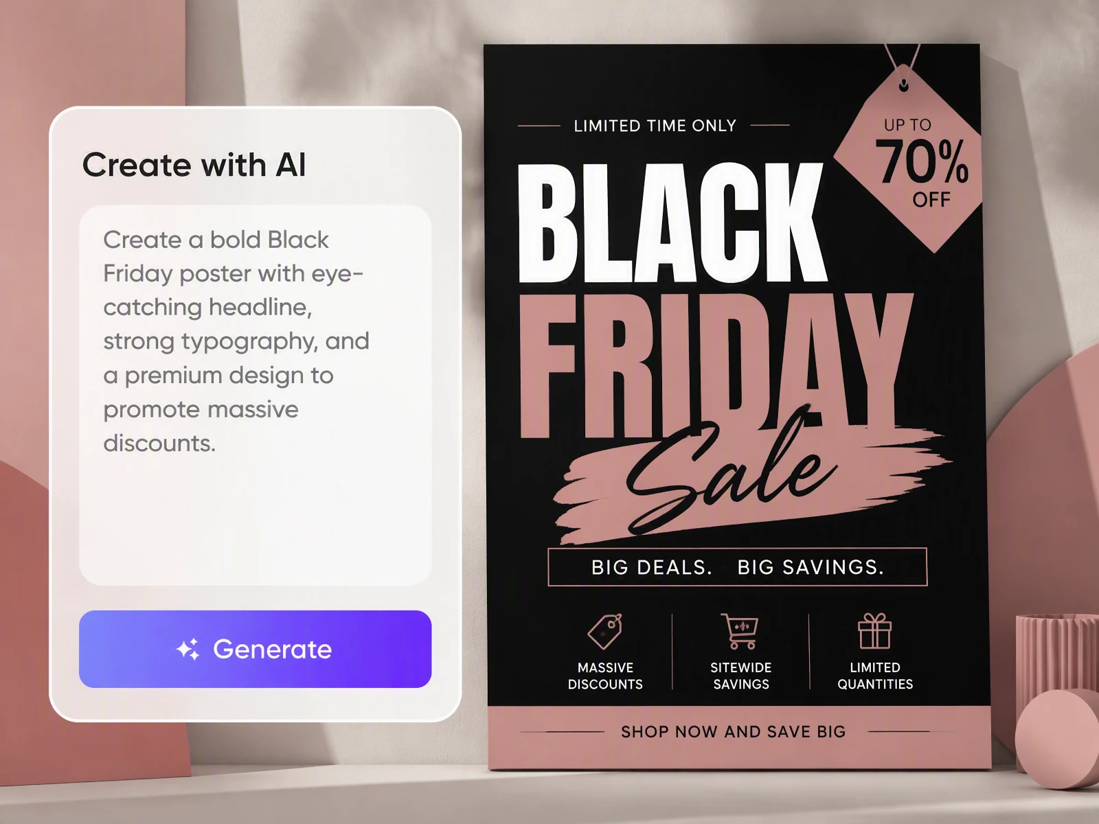 Test different Black Friday sale posters Test different Black Friday sale posters