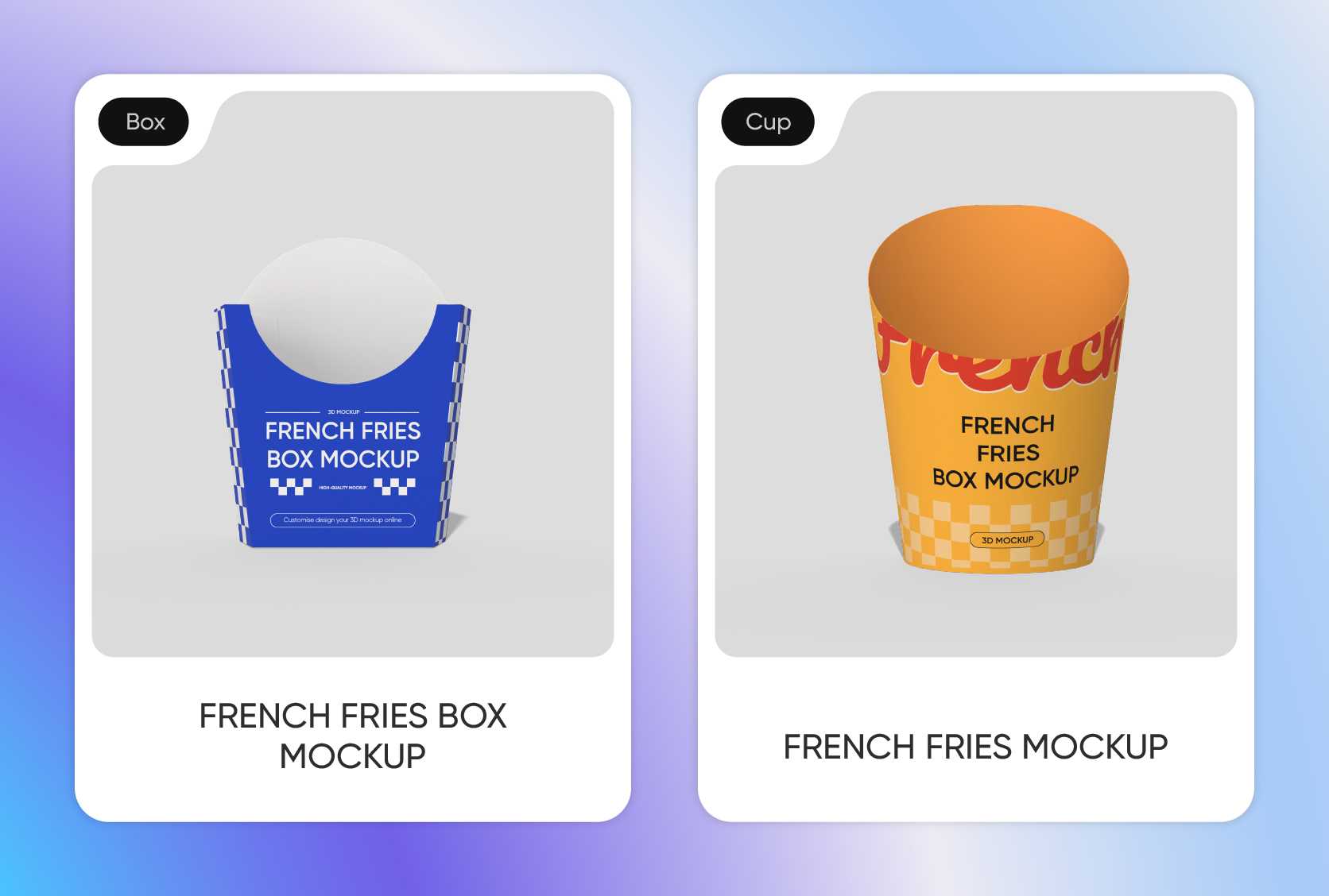Select the perfect French fry box size Select the perfect French fry box size