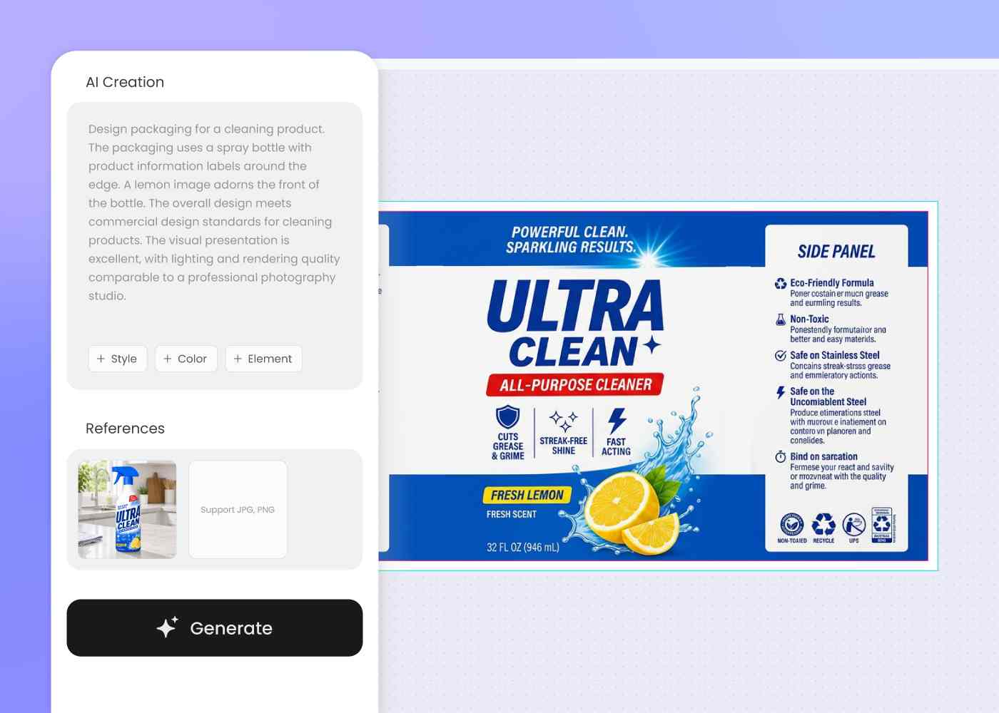 Step 2: Describe your cleaner and design Step 2: Describe your cleaner and design