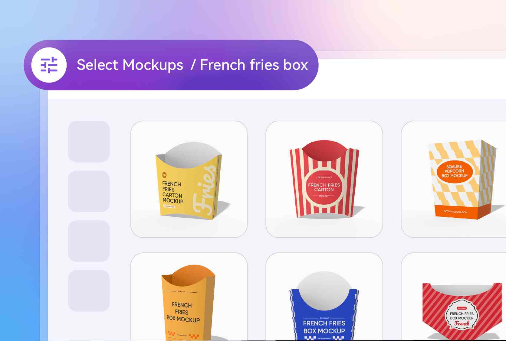Choose diverse custom French fry box styles Choose diverse custom French fry box styles