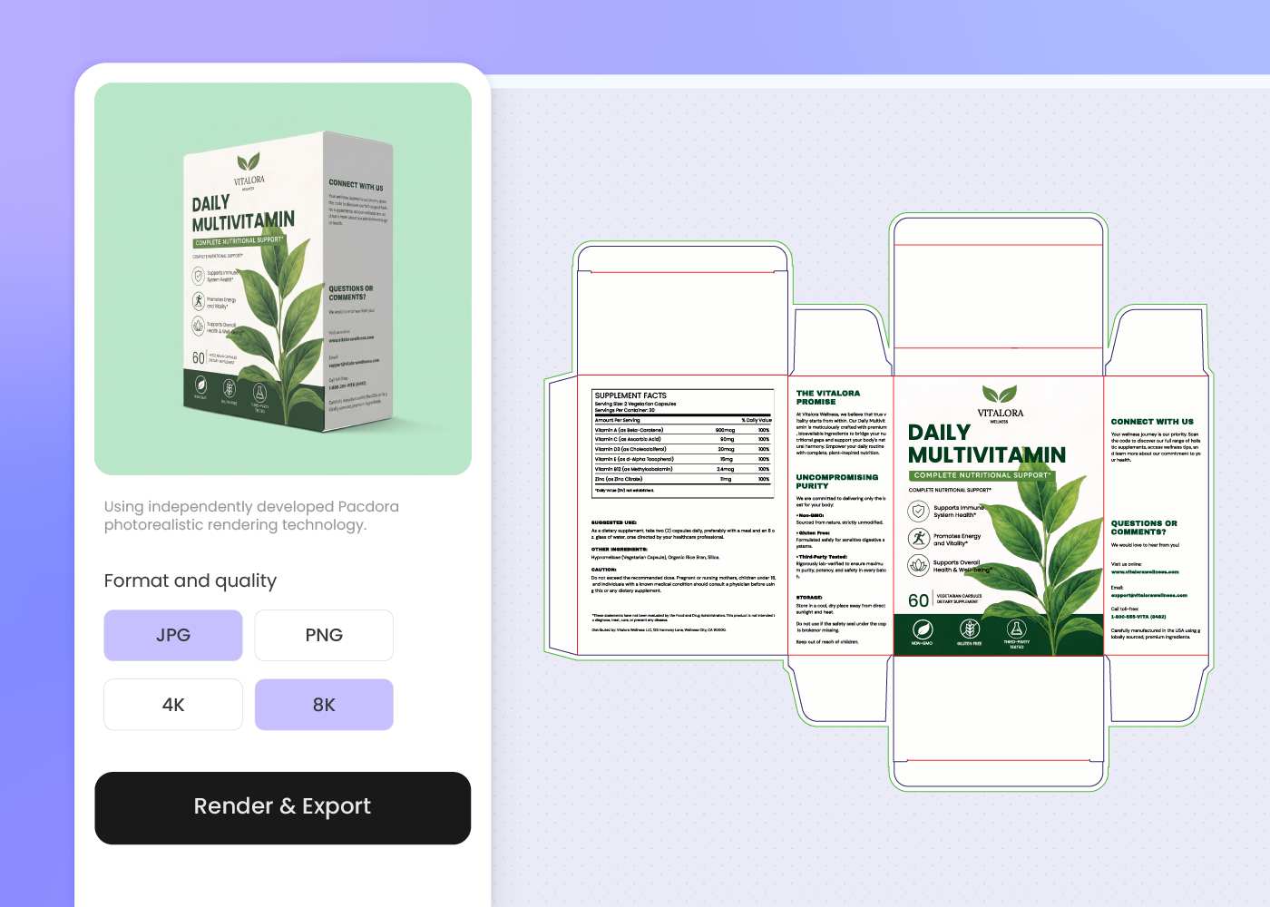 Step 3: Export the dieline and mockups Step 3: Export the dieline and mockups