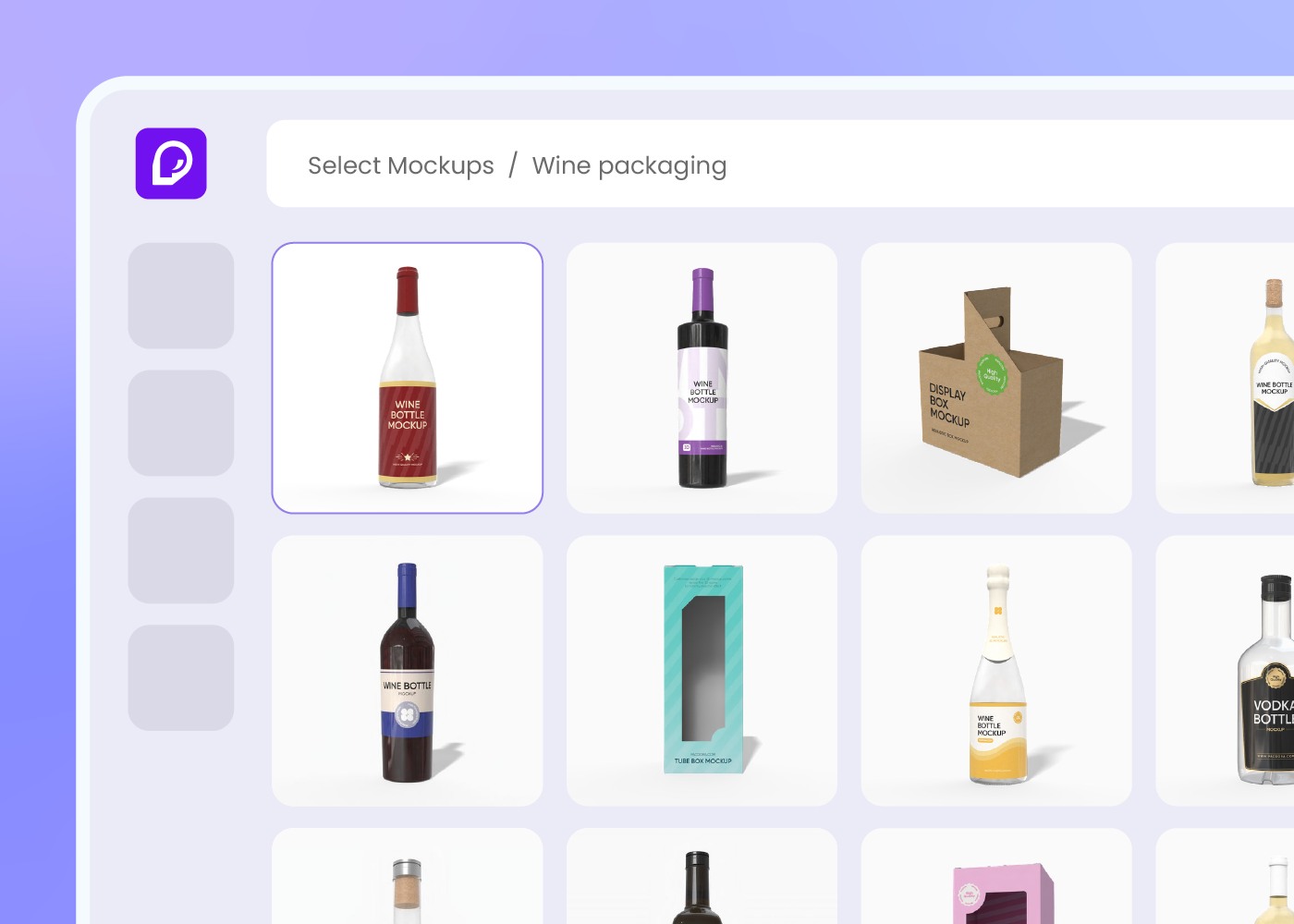 Step 1: Choose your bottle and label format Step 1: Choose your bottle and label format