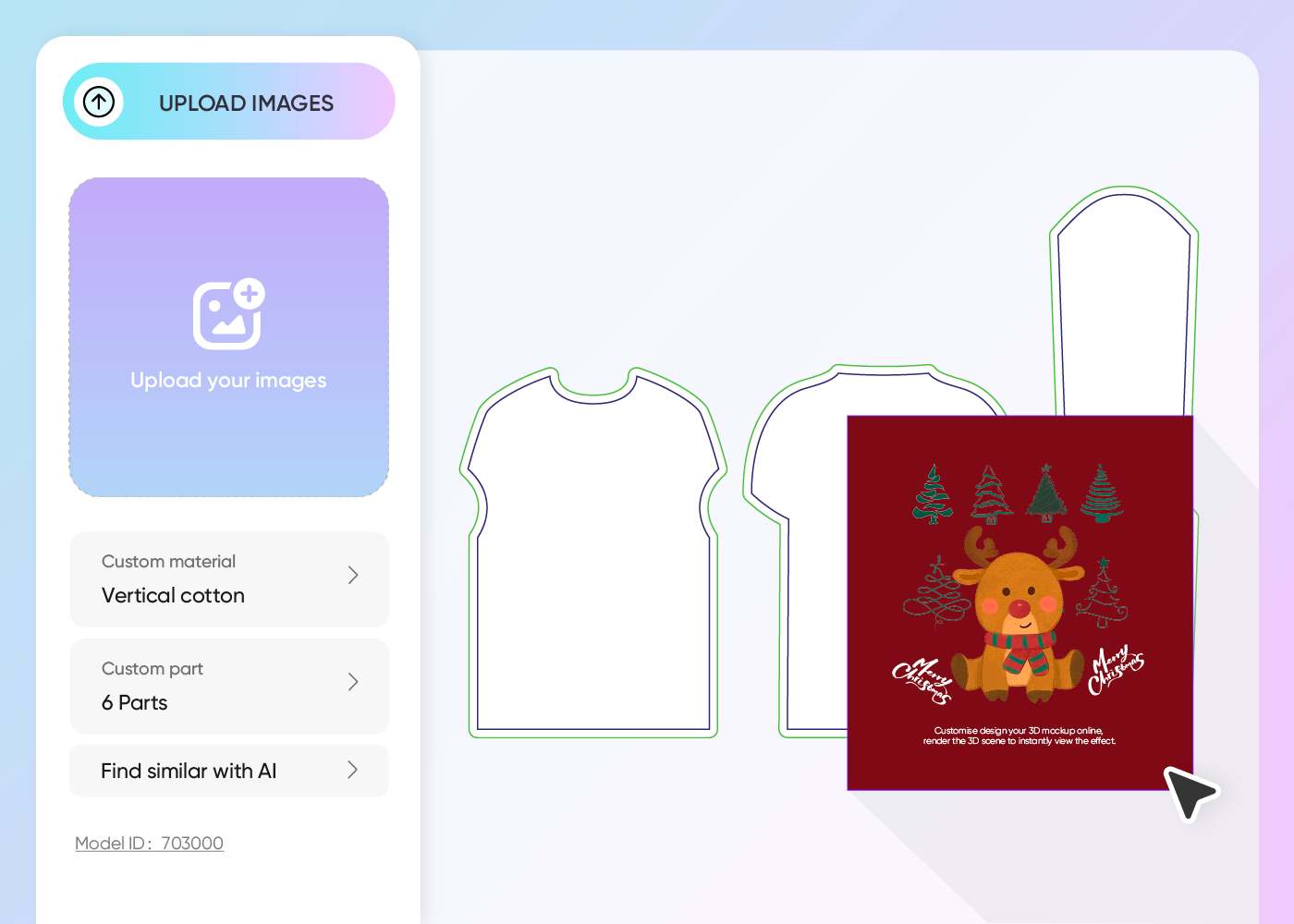 Step 2: Upload holiday designs and customize Step 2: Upload holiday designs and customize