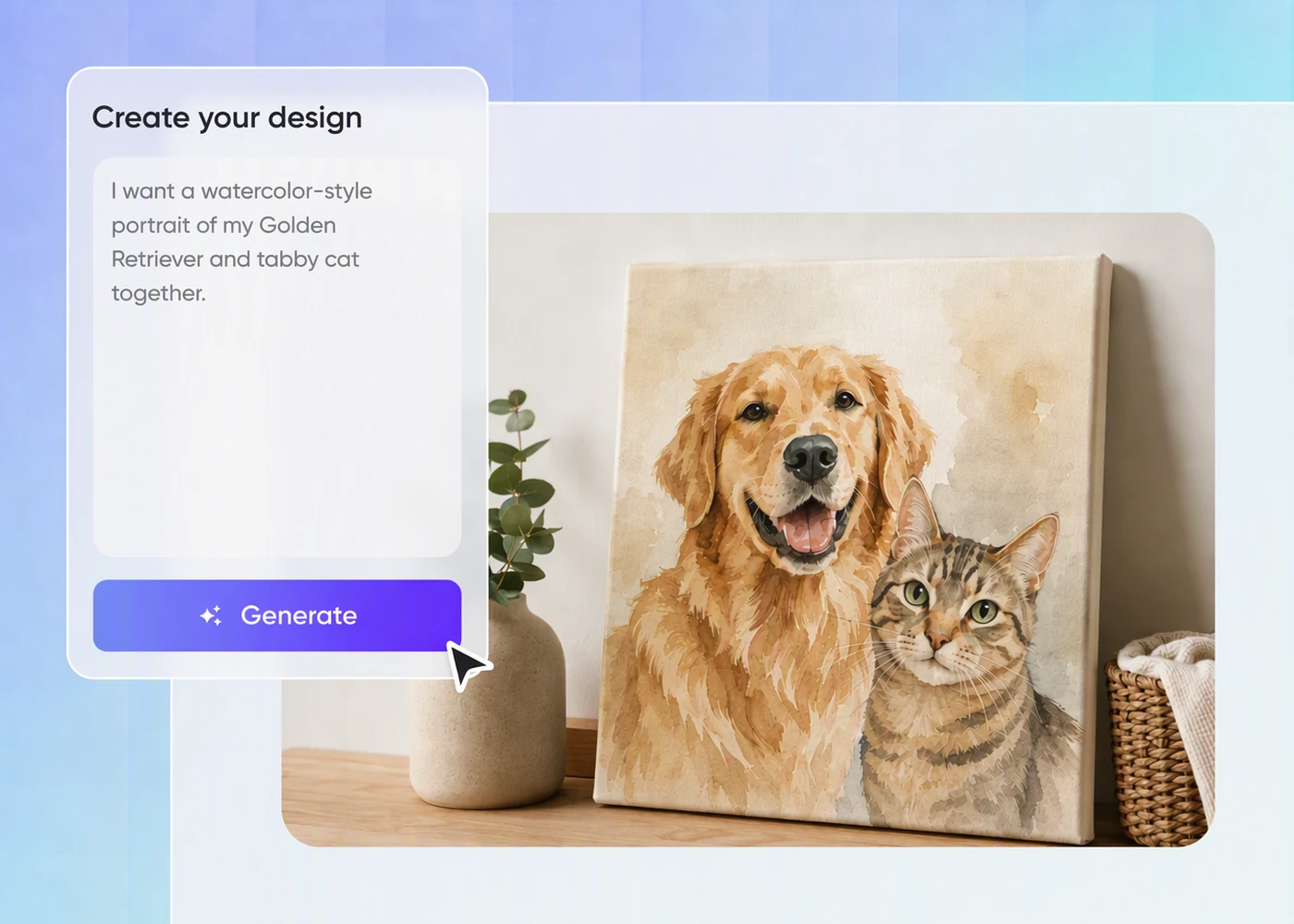 Step 1: Upload pet and reference photos custom-pet-portraits-upload-and-reference-photos