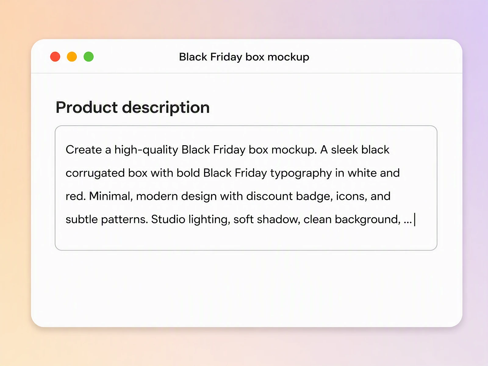 Step 1: Describe your Black Friday gift box Step 1: Describe your Black Friday gift box