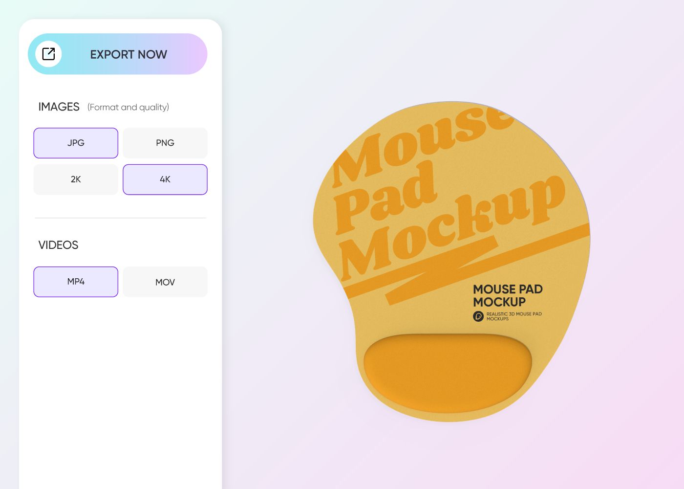 Step 3: Download your custom mouse pad with wrist rest Step 3: Download your custom mouse pad with wrist rest