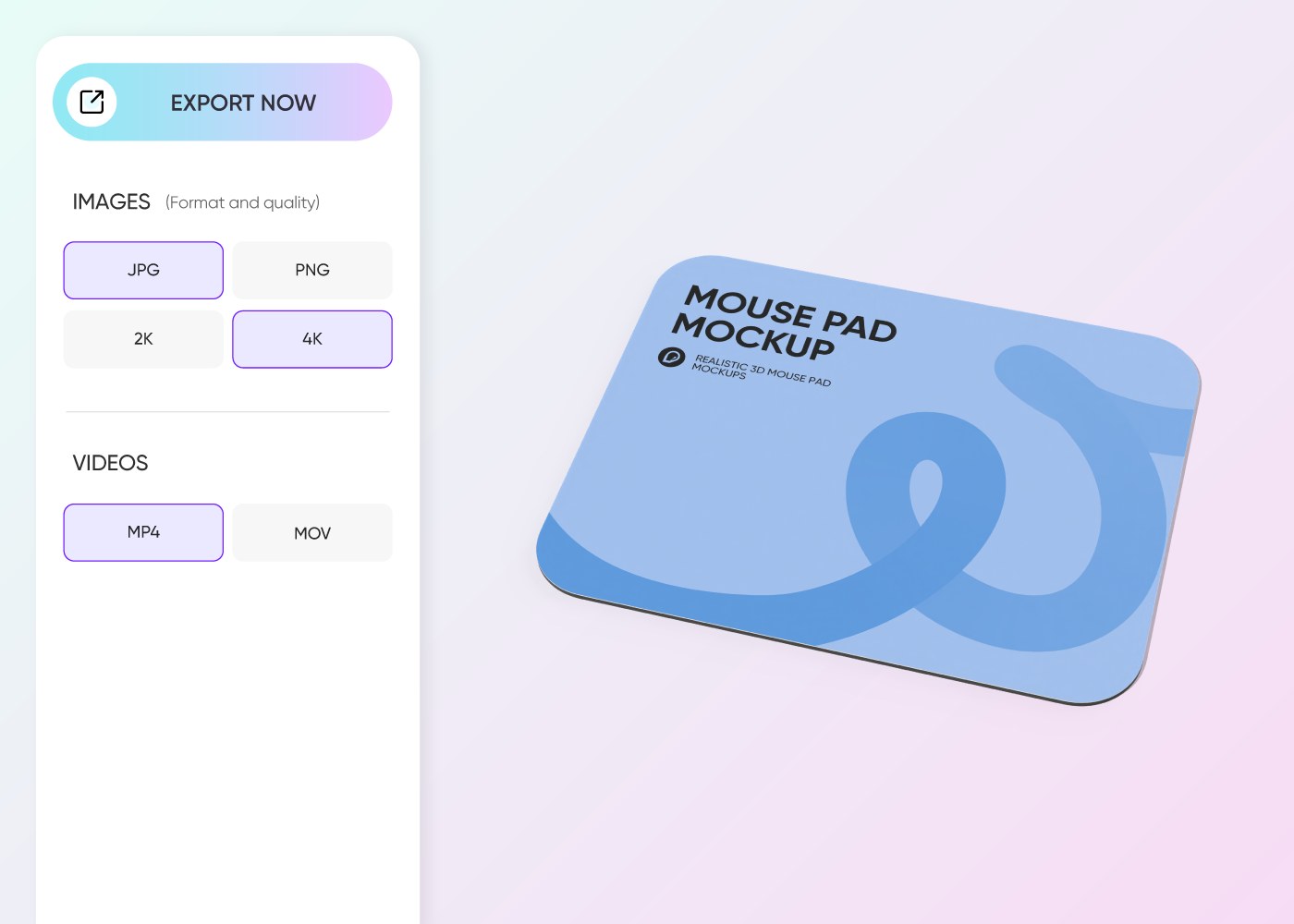 Step 3: Download your mouse pad mockup Step 3: Download your mouse pad mockup