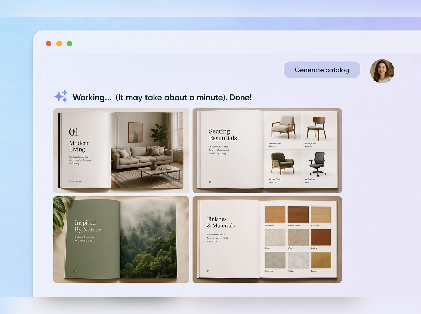 Step 2: Describe your catalog layout Step 2: Describe your catalog layout