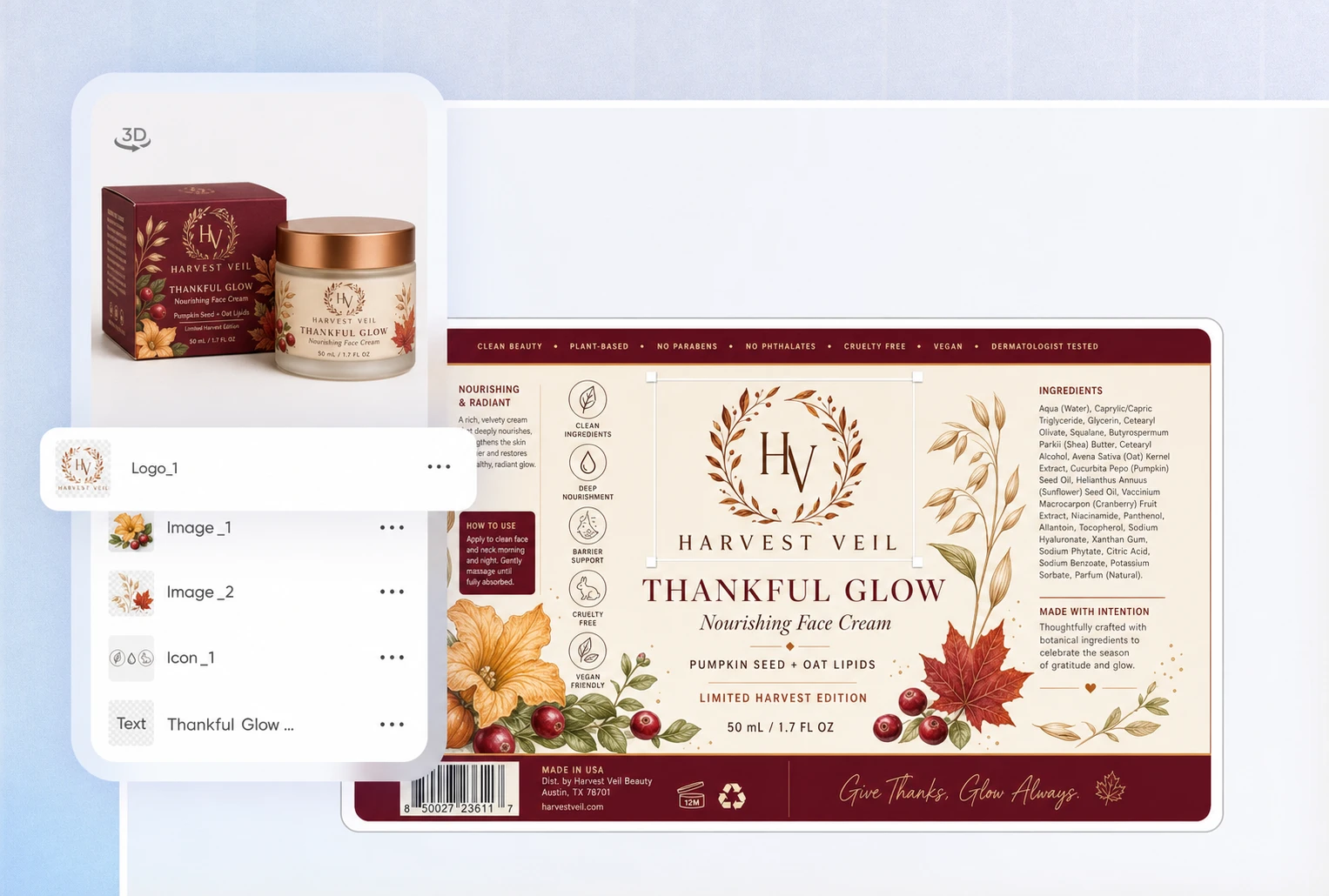 Place your logo on seasonal packaging Place your logo on seasonal packaging
