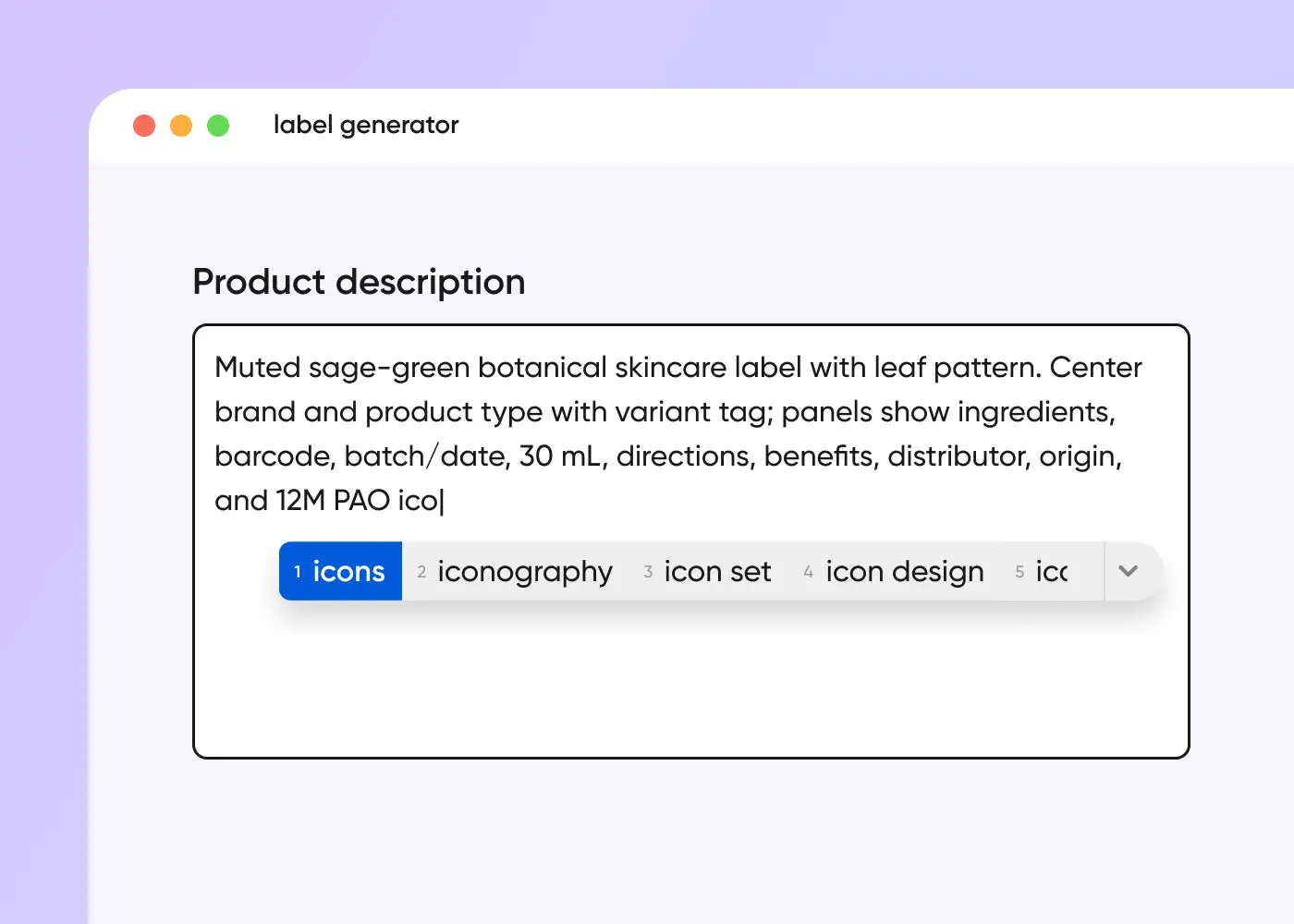 Step 1:Input your bottle idea Step 1:Input your bottle idea