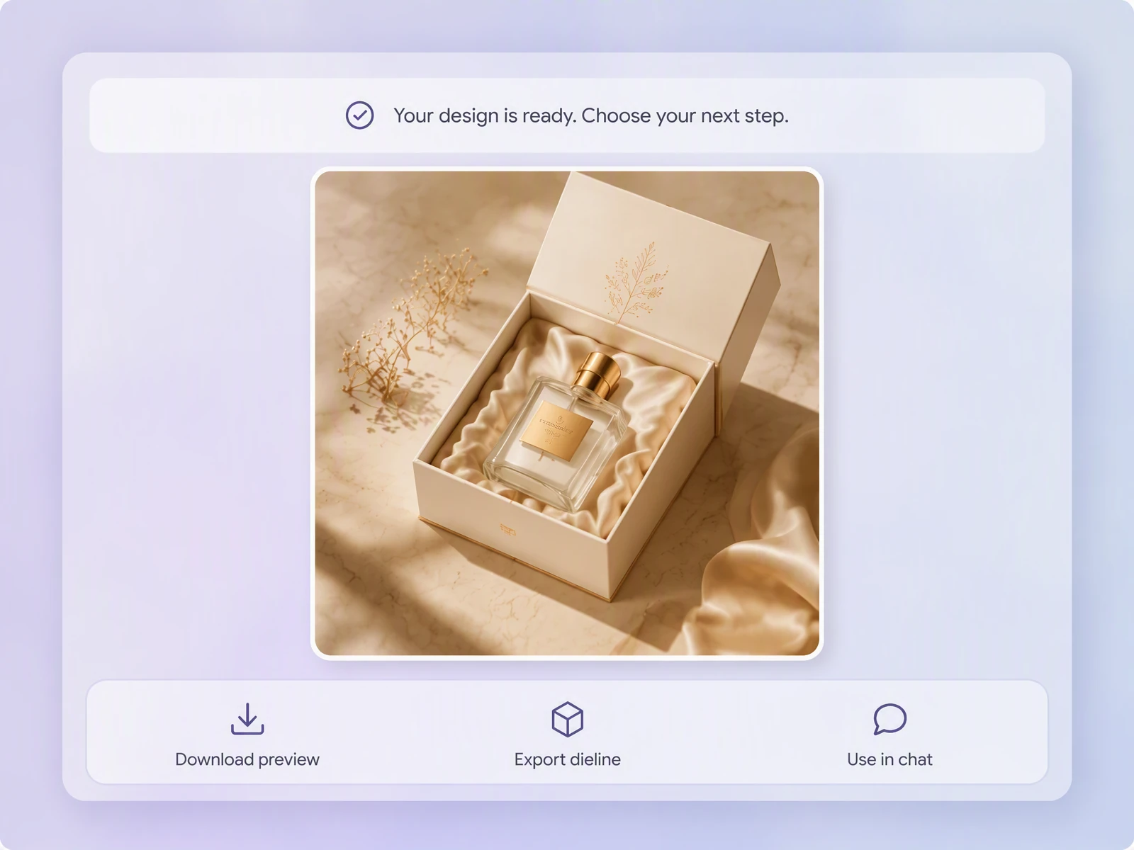 Step 3: Export and edit the dieline Step 3: Export and edit the dieline