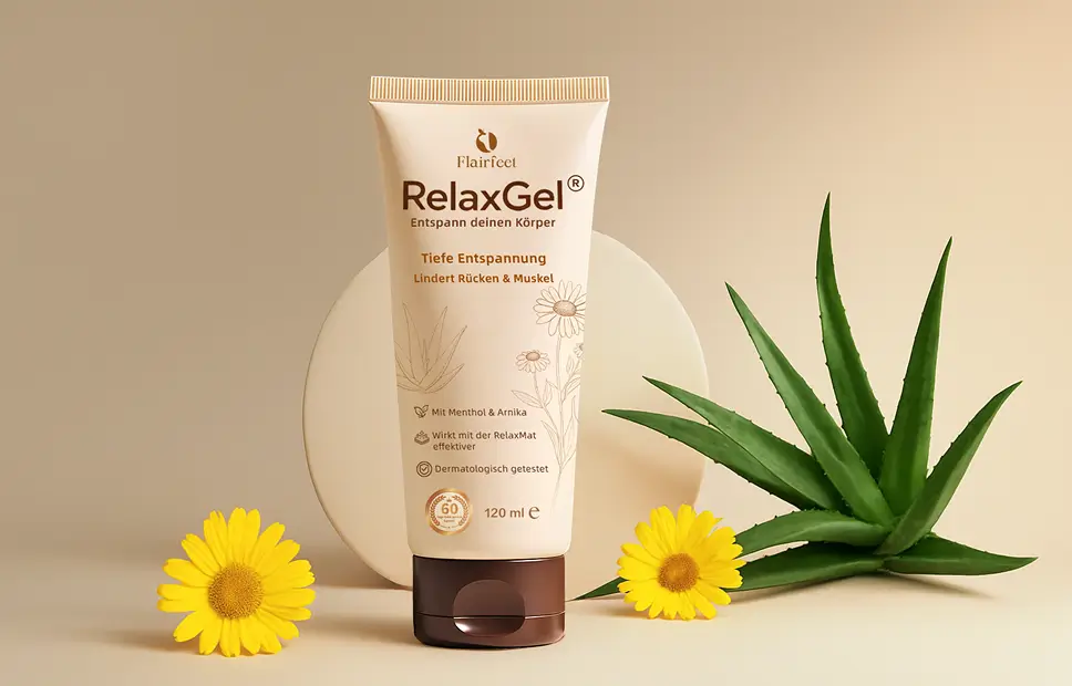 Relax Gel packaging design Relax Gel packaging design