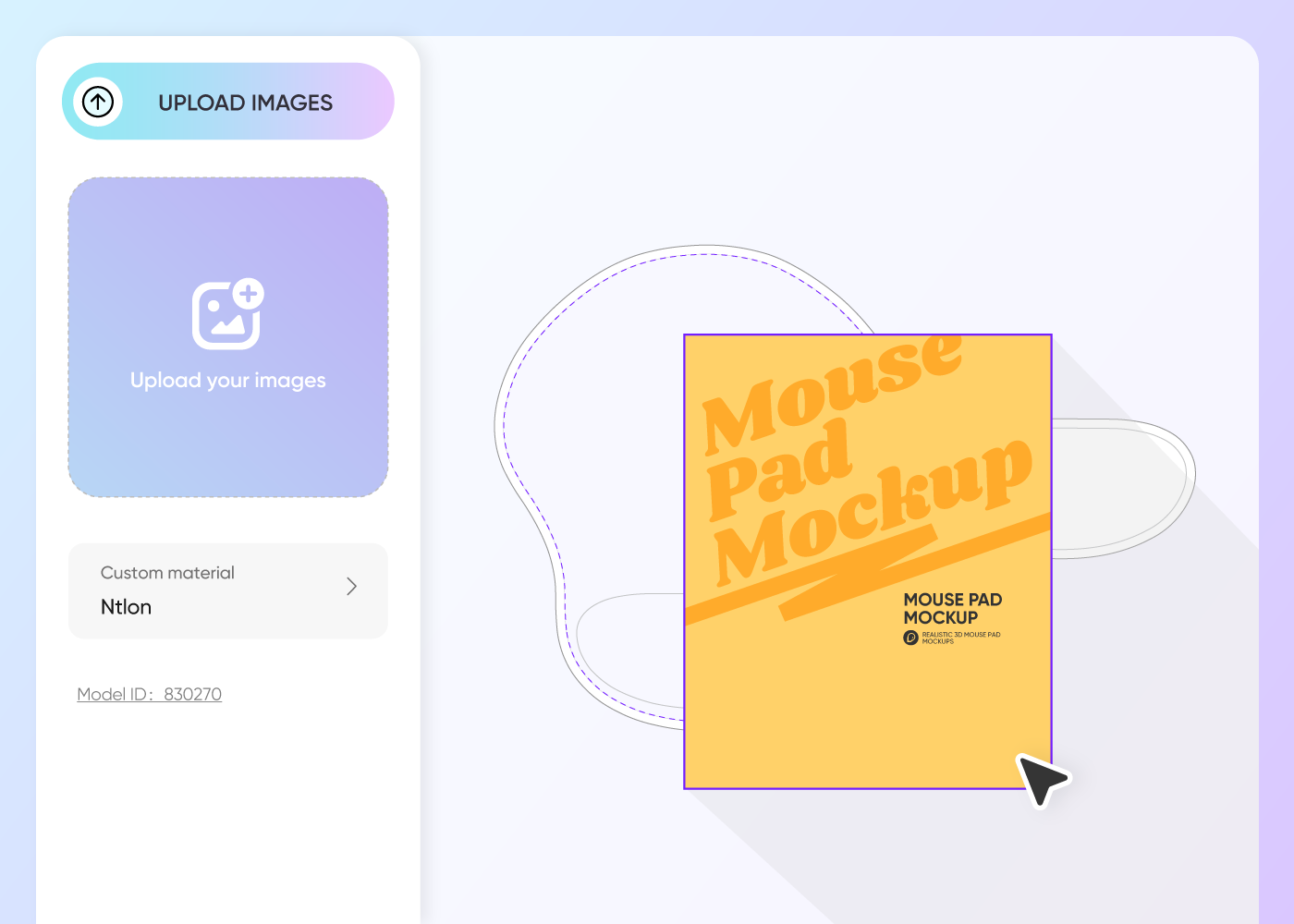 Step 2: Upload design and customize Step 2: Upload design and customize