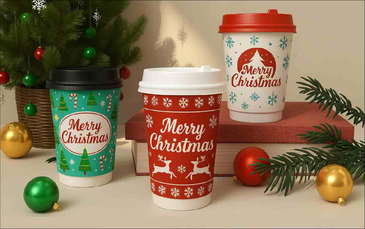 Christmas paper cups Christmas paper cups