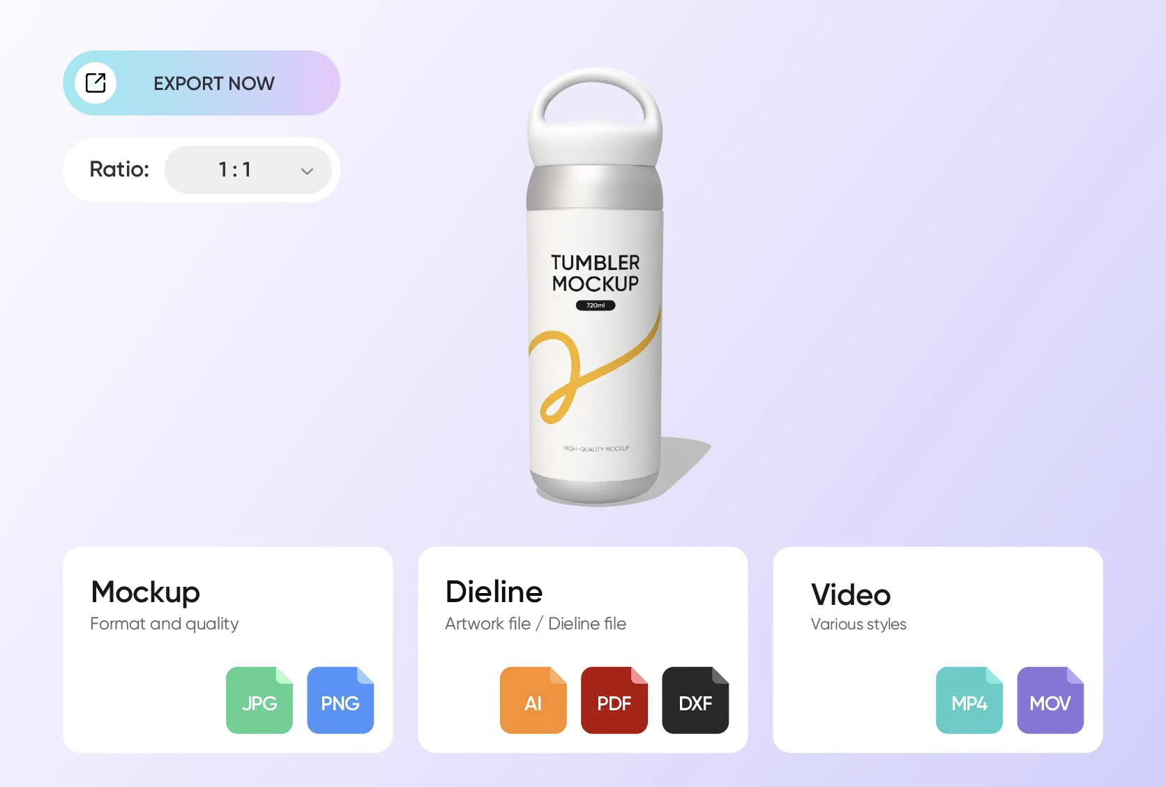 Export your design for several use cases Export your design for several use cases