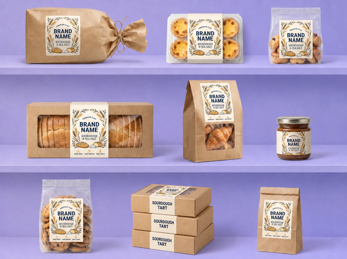 Build complete labels for a small bakery Build complete labels for a small bakery