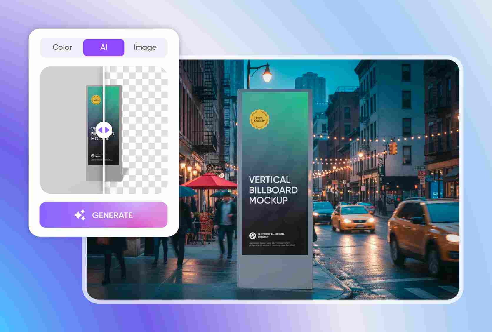 AI background that gives your design context AI background that gives your design context