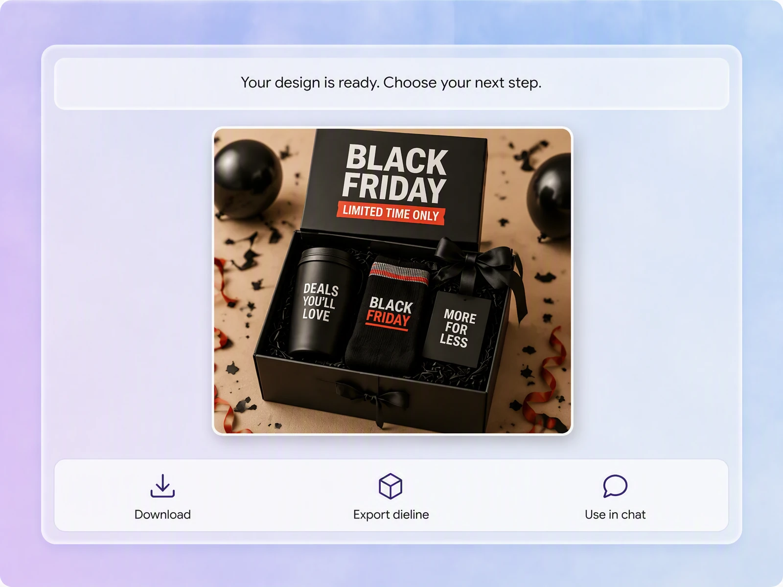 Step 3: Export and review the dieline Step 3: Export and review the dieline