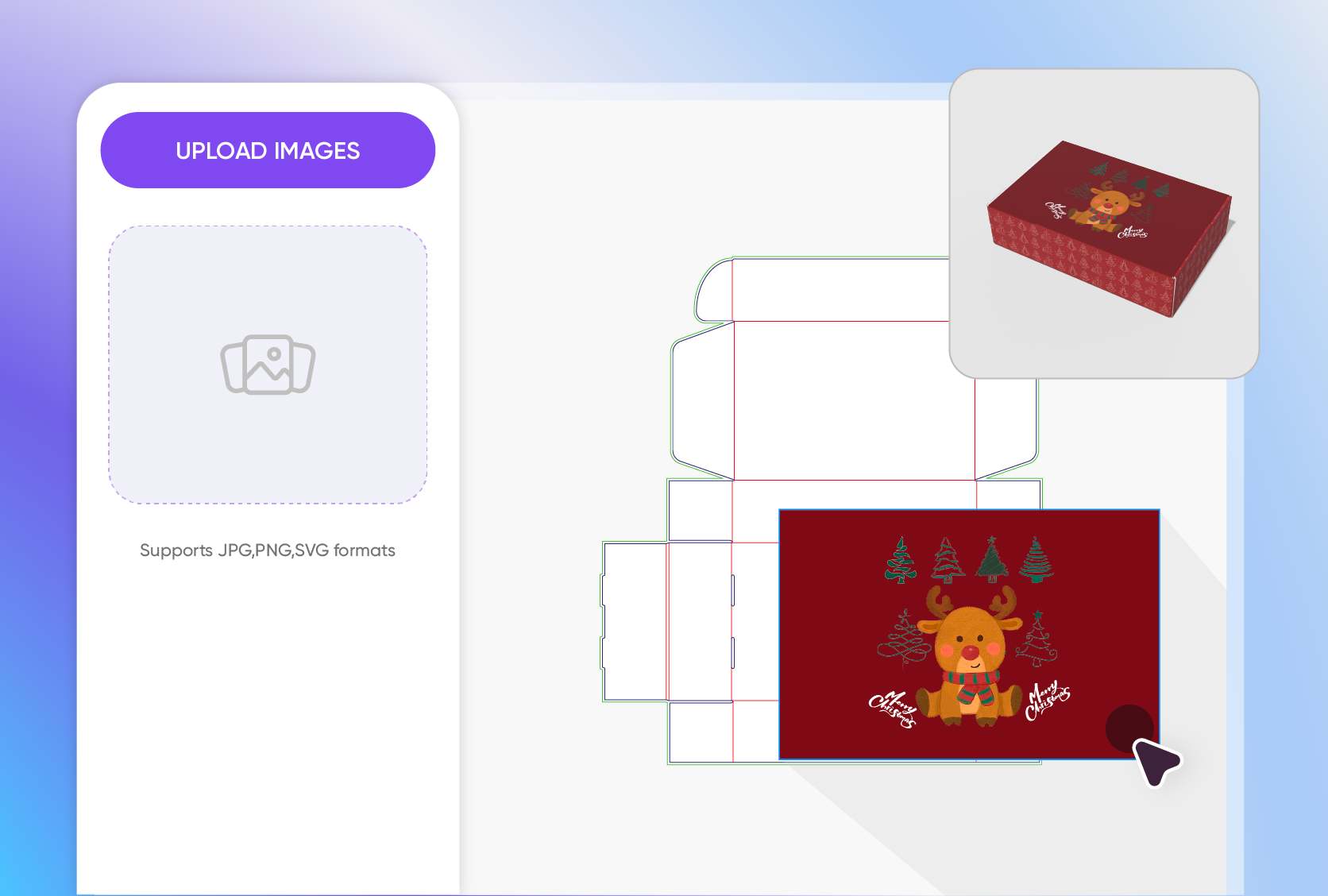 Upload custom holiday graphics Upload custom holiday graphics