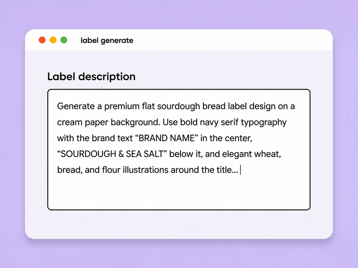 Step 1: Describe your label and enter its dimensions Step 1: Describe your label and enter its dimensions